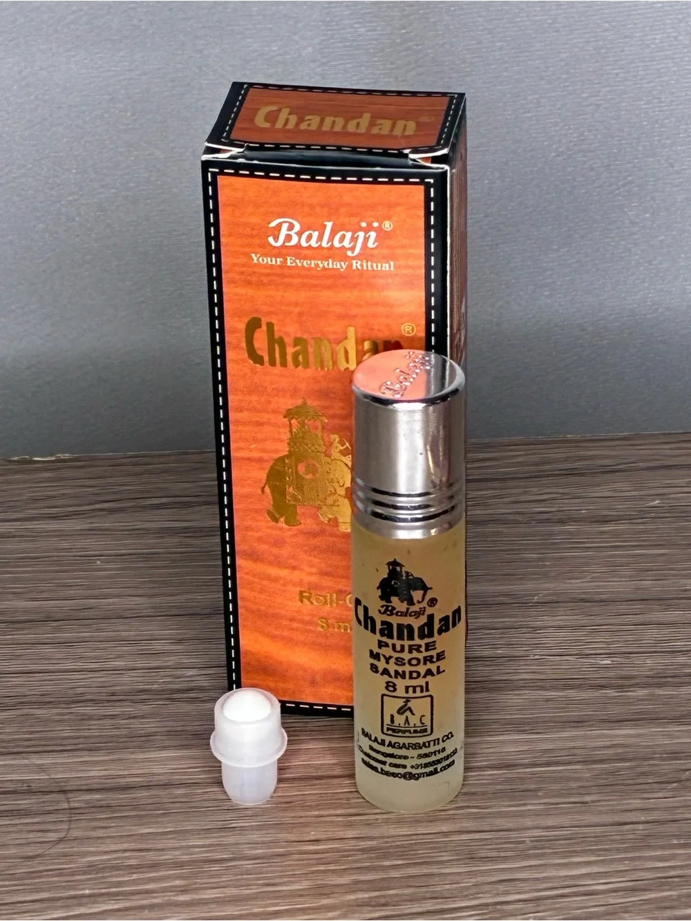 NWT Balaji Chandan Luxury Fragrance Roll-on Bottle 8ml